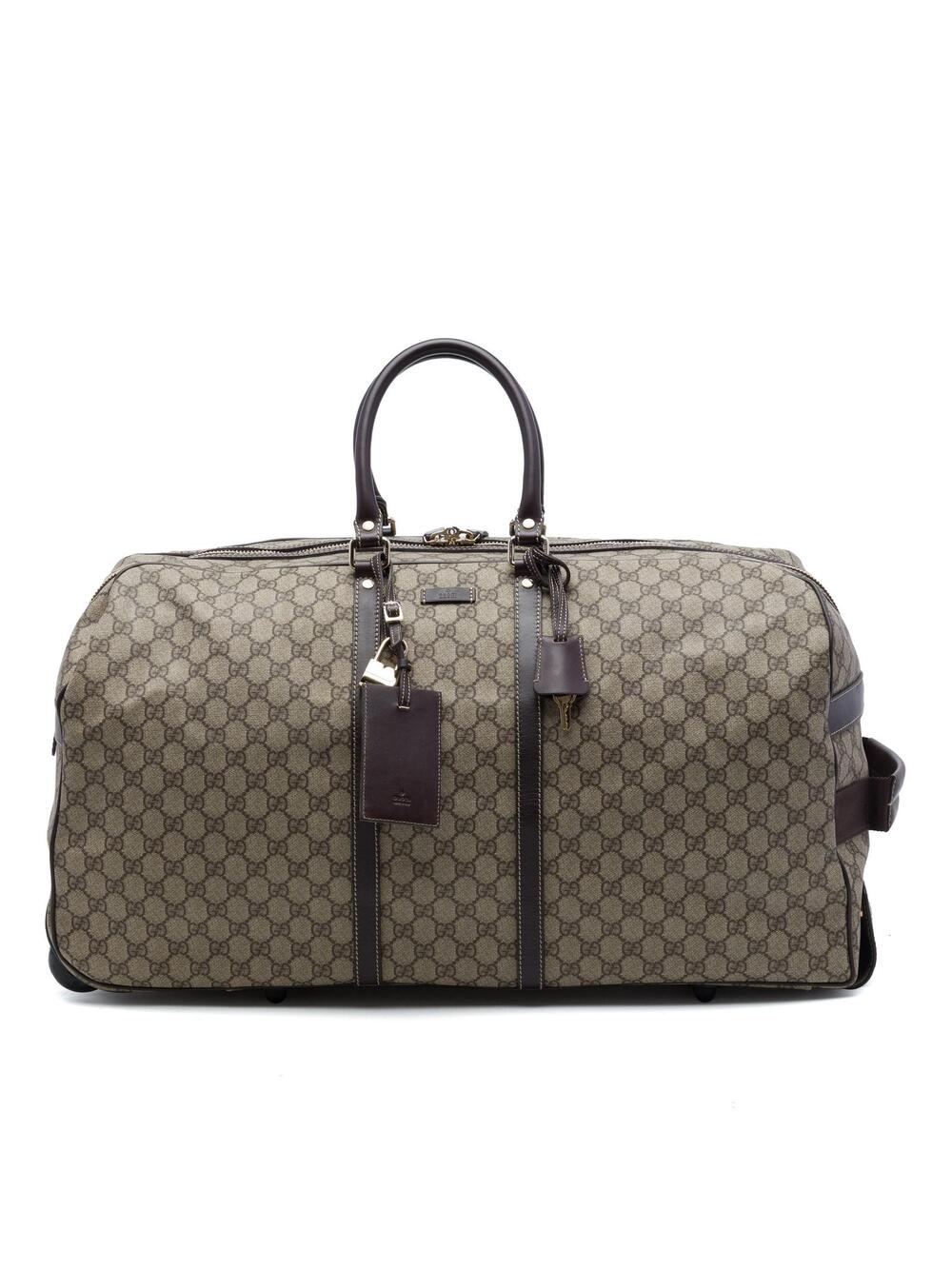 Gucci Large Gg Supreme Trolley Travel #338029G10B